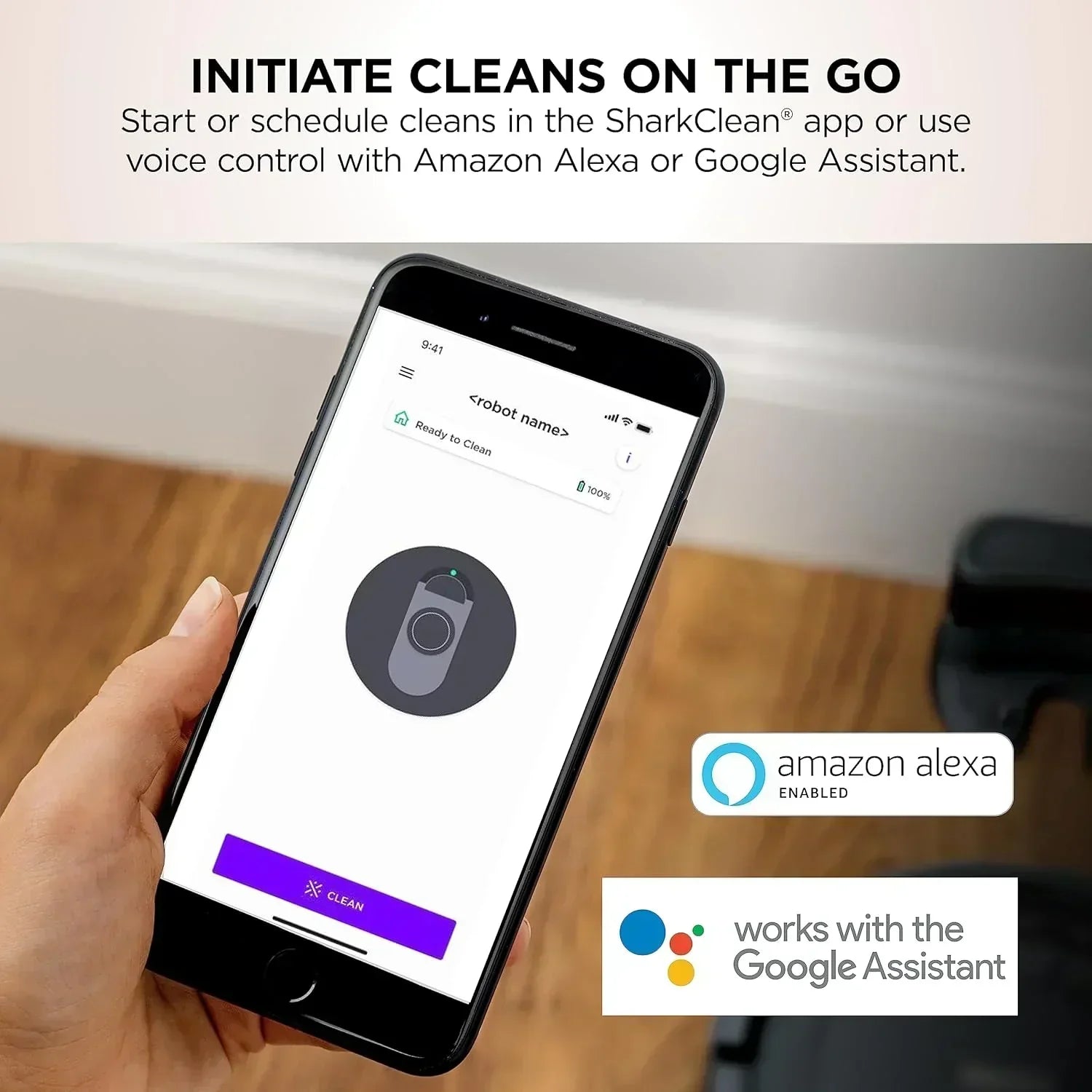 Robotic vacuum cleaner Voice Control Robot Vacuum with Matrix Clean Navigation Home Mapping